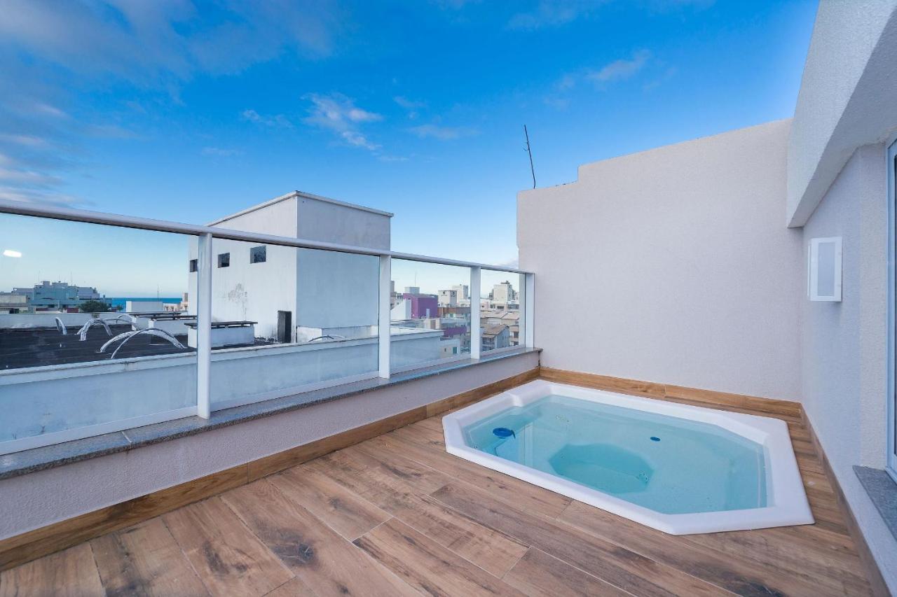 Terrazzo 602B - Cobertura Duplex A Poucos Metros Da Praia De Bombas - Condominio Com Piscina - Academia - Solario - บอมบินญัส ภายนอก รูปภาพ
